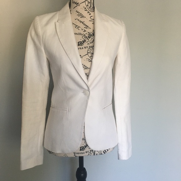 Ivory H&M Blazer SZ 4-great condition-lined